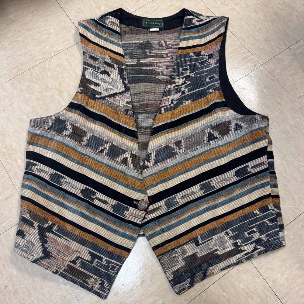 Vintage Artesian Covered Textured Vest